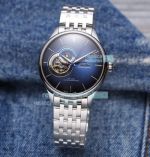 Replica Omega Seamaster Watch Blue Dial Silver Bezel Stainless Steel Strap 42mm